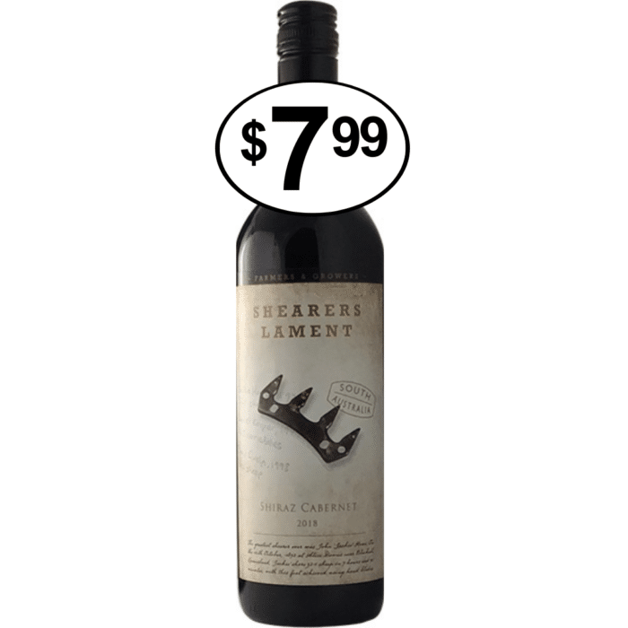 Shearers Lament 'The Comb' South Australia Cabernet Shiraz 2018