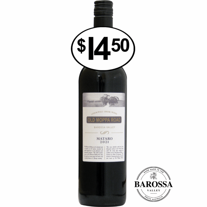 Old Moppa Road Barossa Valley Mataro 2021